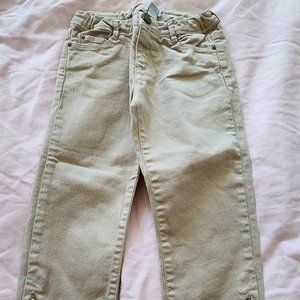 Zara Girls Khaki Denim Capris Size 5/6